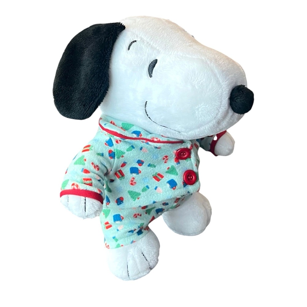 Snoopy Peanuts Pajama Plush Christmas 2025 Holiday Plush Ruz Beagle Dog 10"